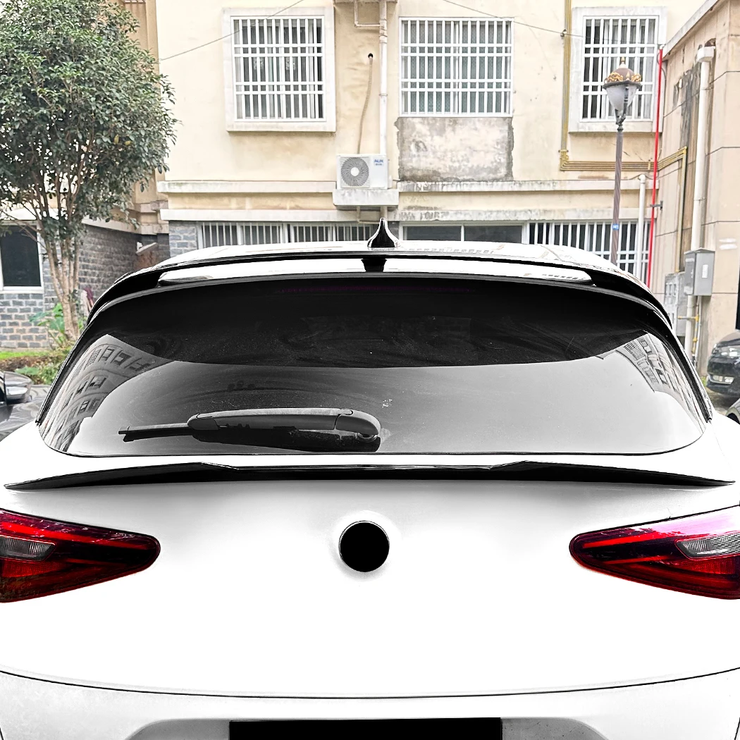 Per Alfa Romeo Stelvio 2017 + Auto Top Coda Fin/bagagliaio posteriore Ala di Coda Spoiler Lip Body Kit Guard Board Accessori di Modifica - immagine 5