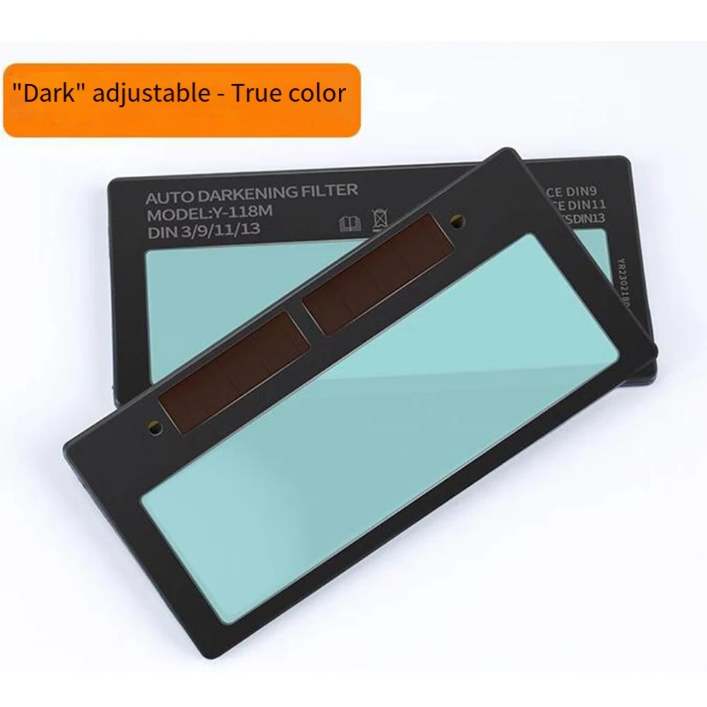 Solar Auto-darkening Lenses 3-levels Adjustable Darkening Welding Lenses Solar LCD Glasses Welder Protective Welding welding glasses,welding helmet lens