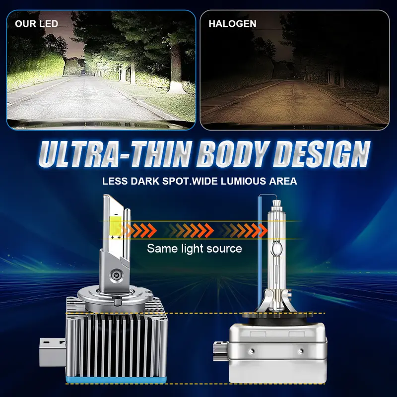 D1S D3S D2S LED Canbus Headlight Bulb Xenon D4S D1R D3R D2R D4R D8S Ultra Powerful Spotlight Led Lights for Car Automobile Lamp - Image 4