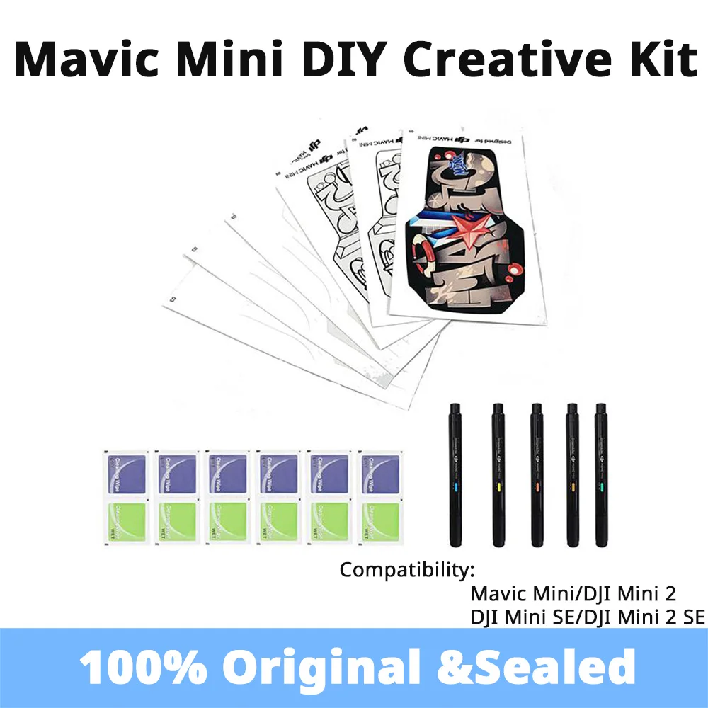 DJI Mavic Mini DIY Creative Kit Includes blank shell stickers and colorful markers for DJI MINI 2 /Mavoic mini