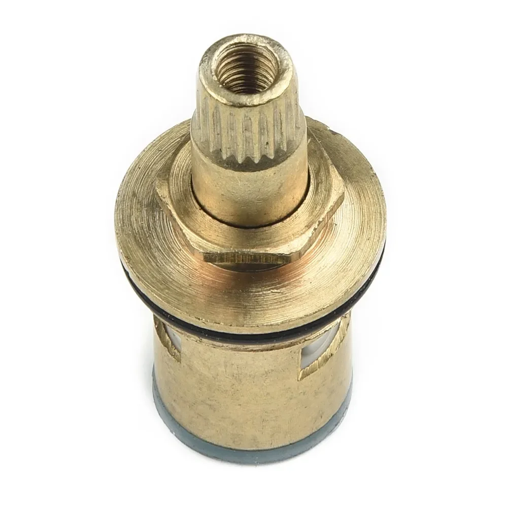 Faucet Replacement 1/4 Turn G1/2" Ceramic Disc Cartridge Hot Cold Tap Valve G1/2 Full Copper 20mm Quick Opening Faucet