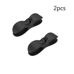 Cable Organizer with Dual - Base Design - Versatile Wire Holder (2pcs black - LA0176A)