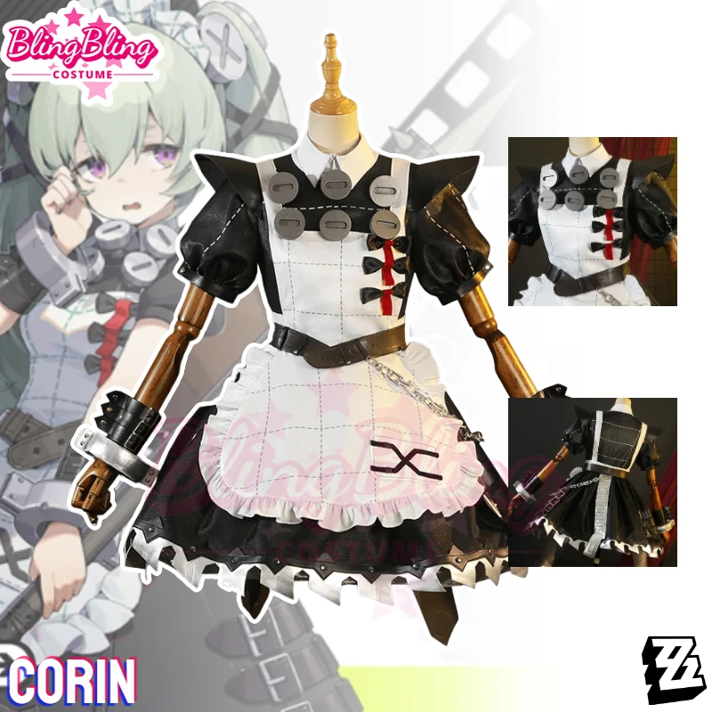 

Костюм для косплея ZZZ Corin из игры Zenless Zone Zero Corin Wickes, милый костюм горничной, парик для косплея