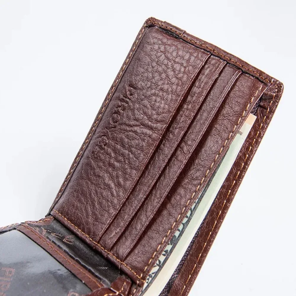 New 2025 Quality Guaranteed PU Leather Brand Men Wallets Design Short Small Male Purses Vintage Hasp Card Holder Carteras Casual