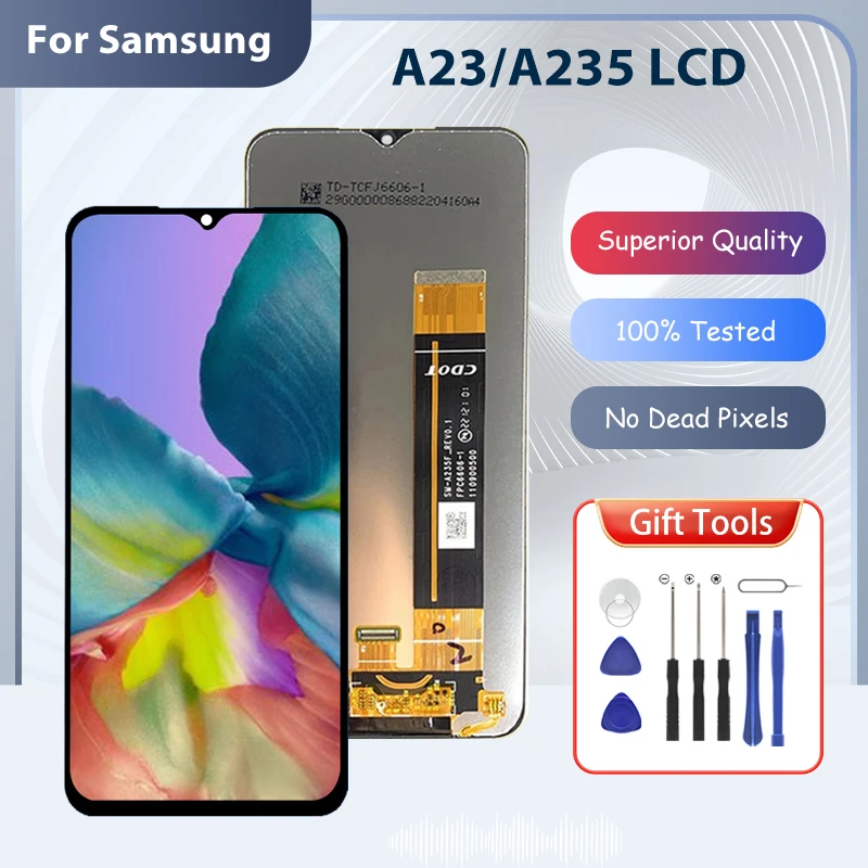 

1Pcs 6.6 Inch A235 Display For Samsung Galaxy A23 4G Lcd Touch Screen Digitizer A235F Assembly Free Shipping With Tools