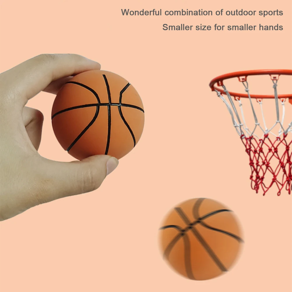 6cm 소형 풍선 농구 고무 미니 스포츠 농구 부드러운 고탄성 감압 공 가족 부모-자녀 게임
