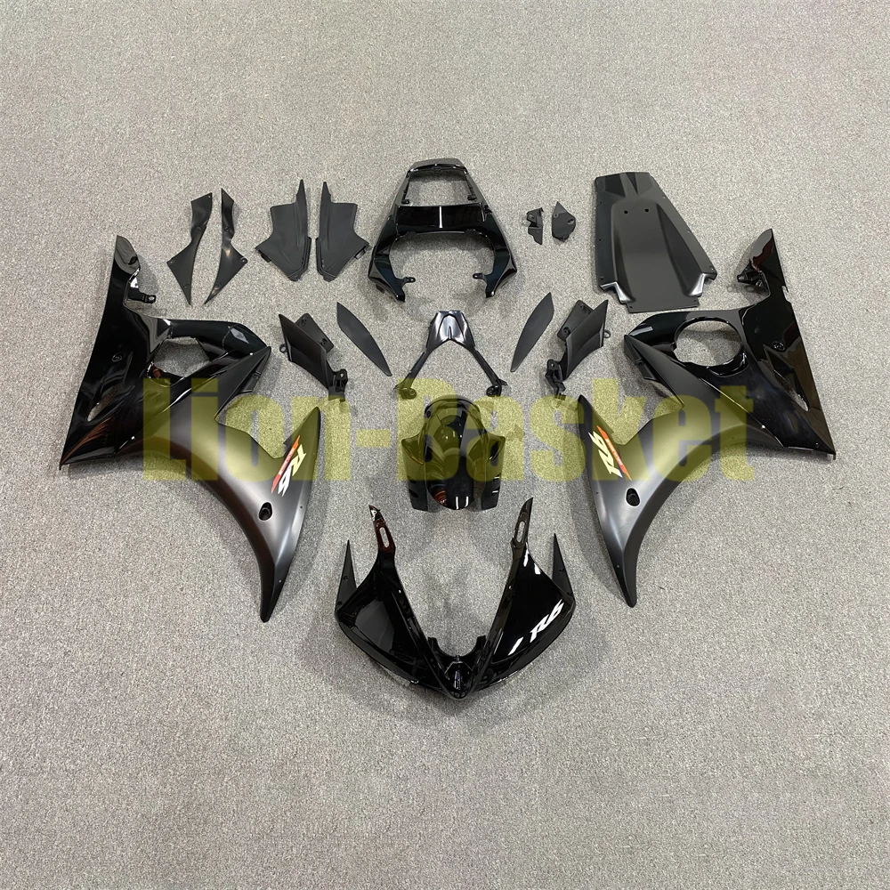 

New ABS Plastics Whole Motorcycle Fairings Kits Injection Bodywork Accessories Black For Yamaha R6 2003 2004 2005