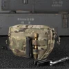 Double Layer Outdoor EDC Pack Men Tactical Molle Waist Pouch Nylon Vest Hang Pouch Fanny Pack Camping Hunting Accessories Bags 3