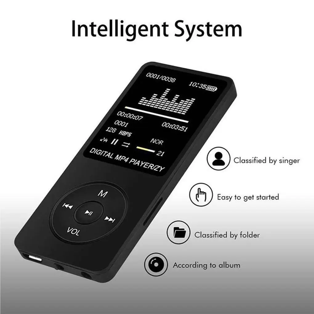 Audio Player Movie Watching Battery-operated MP4 Card Reader Energy Saving Electronic Device