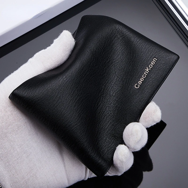 New wallet men's short driver's license card holder youth Coin purses business soft leather male Money clip Leather bag