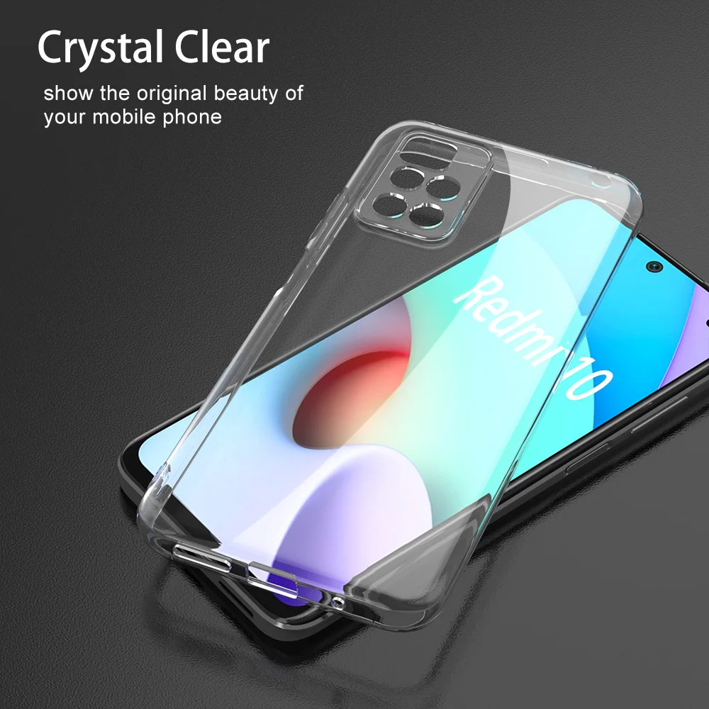 Carcasa Redmi 10C, fundas para Redmi 10 C silicona Funda para teléfono  Glass Xiaomi Redmi 10 Case Redmi Note 10 S Note10 Pro Funda anti shock Redmi  10C Funda transparente - AliExpress