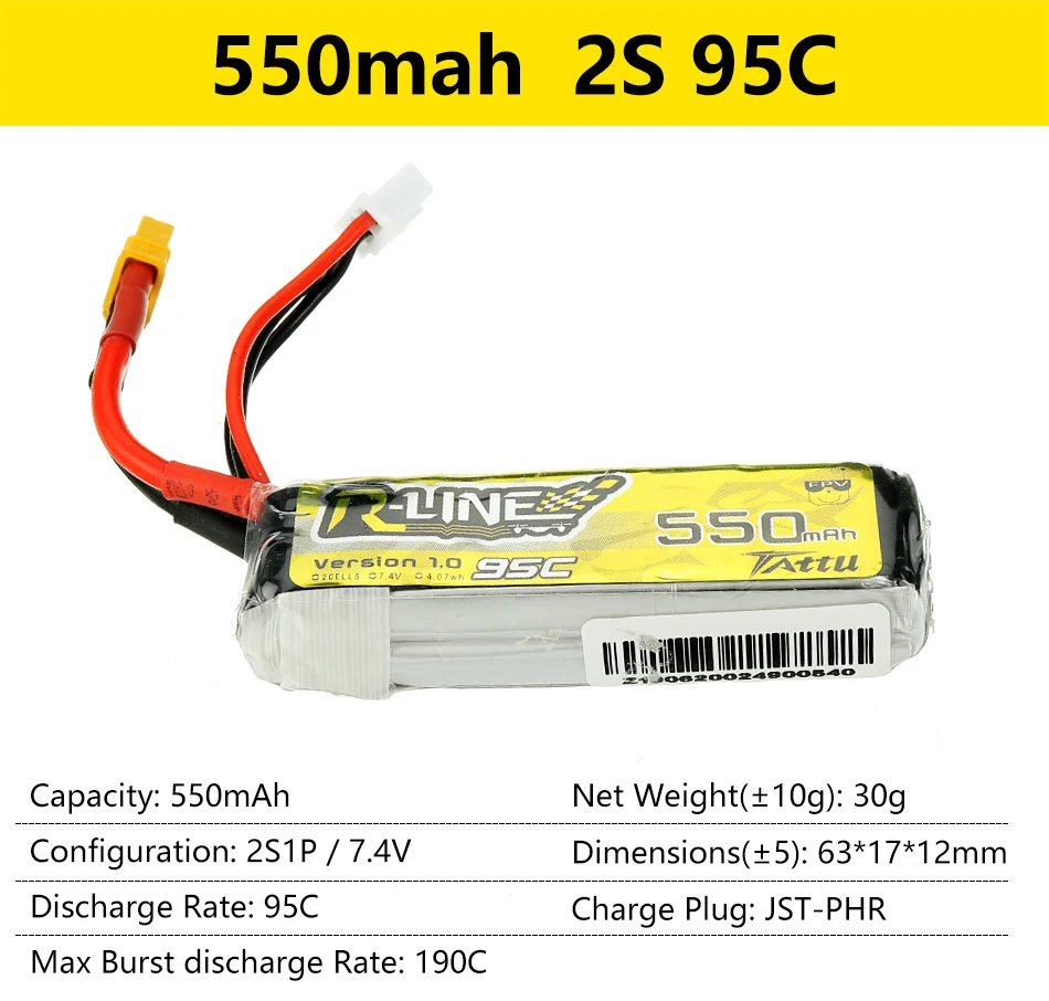 550mah 2S 95C DZUNE SSOnr Version 1.0