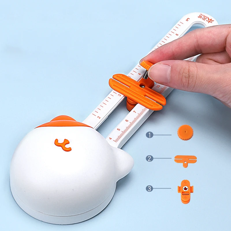 Paper cutter paper punch hole punching tools circle hole punch 360-Degree precision circle cutter-stainless steel paper trimmer for Diy crafts students 3.93" to 12.6" diameter