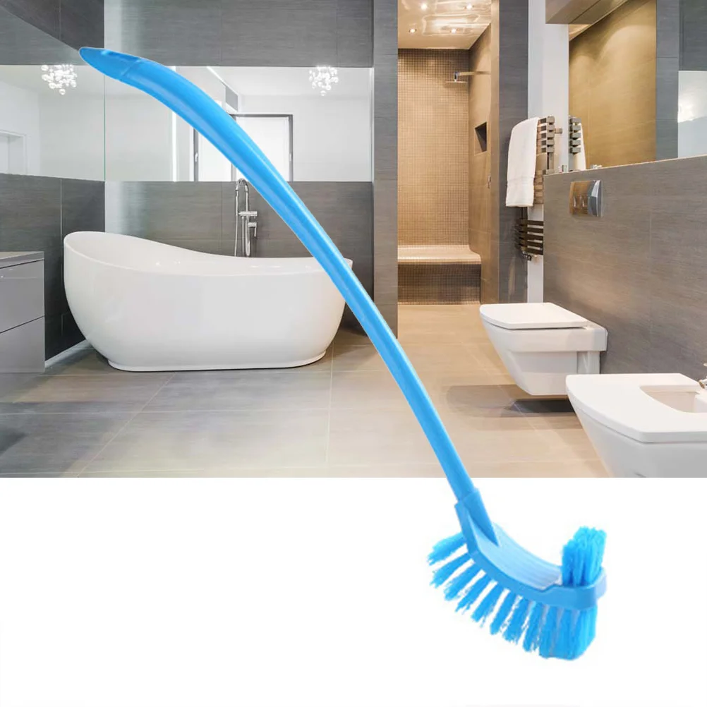 

Toilet Brush Bathroom Cleaning Cleaner Double Sided No Dead Ends with Long Handle
