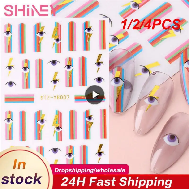 1/2/4 шт., маникюрные наклейки для ногтей