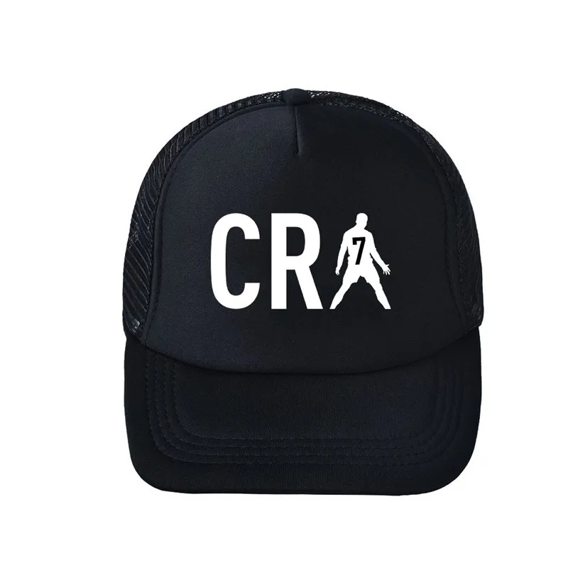3D Printed Cristiano Ronaldo CR7 Adjustable Snapback Baseball Cap Men Women Casual Sports Mesh Hat Outdoor Party