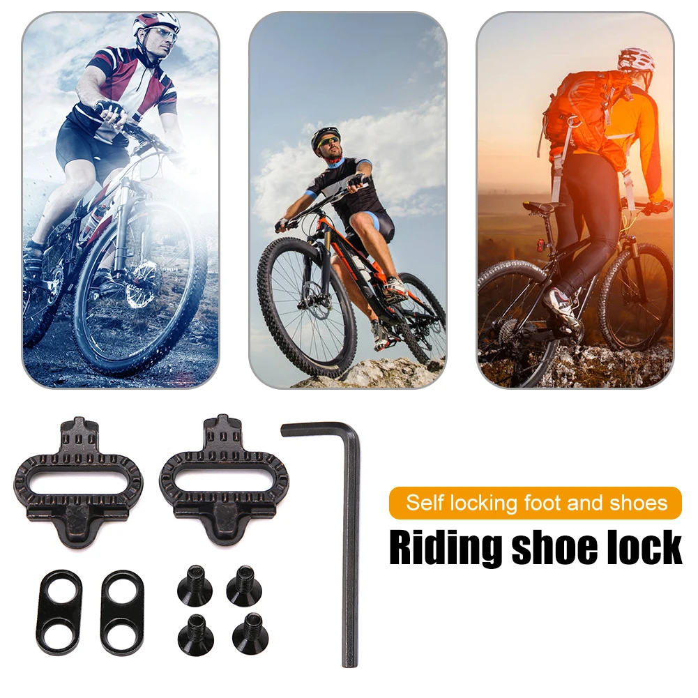Mountain Cycling Pedal Clip Speed Self Locking Pedal Anti-Slip Look Shoes Cleats Racing Riding Cycling Equipment