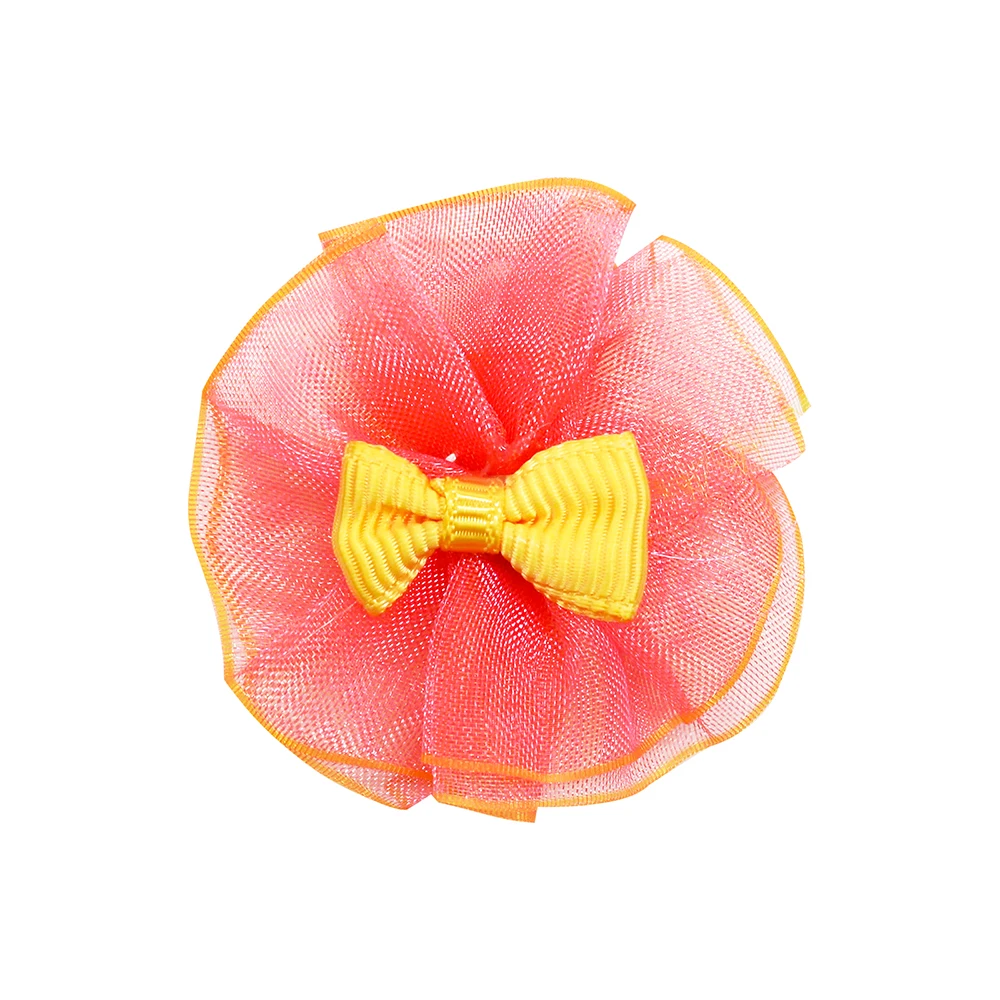 20/30pcs 다채로운 개 강아지 Bowknot 강아지 머리 활 고무 밴드 개 제품에 대 한 개 머리 꽃을 장식 애완 동물 액세서리
