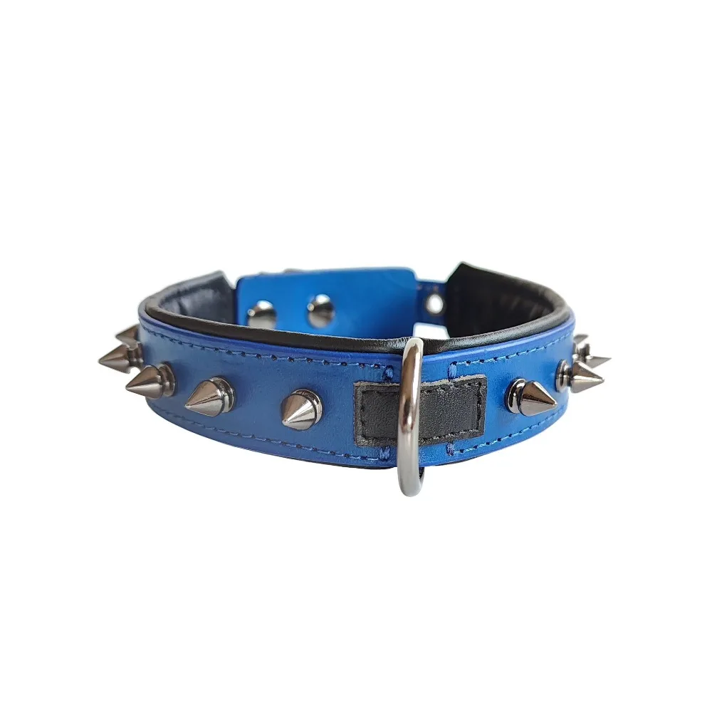 Luxurious Leather Dog Collar With Padding For Bully Dogs_voghion.com