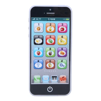 Baby English Learning Phone Machine Music Light Touch Screen Mobile Phone Toy Early Child Development Educational Toy 1