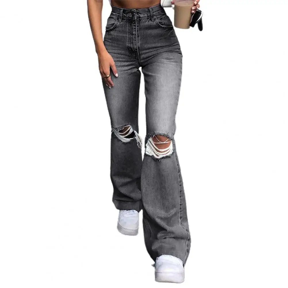 

jeans for women Stem-pipe Summer Bell-bottoms Elastic Denim Pants korean popular clothes