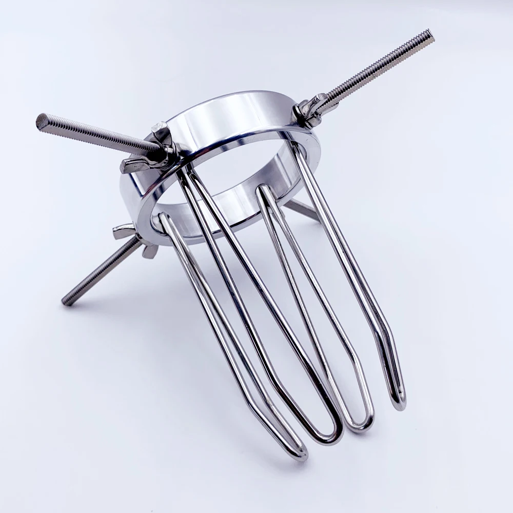 Anal Plug Dilator Vaginal Expander Metal Anal Expander Adjustable Stainless Steel Anal Dilator Vaginal Speculum Bdsm Traning Adult Sex Toys For Women Men