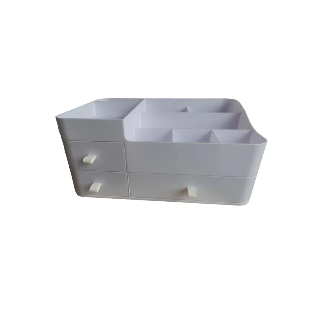 

Makeup Organizer with Drawers Desk Storage Box Plastic Container Bathroom