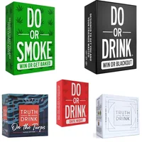 Truth or Drink English Board Games Truth or Drinking Card Games Friends Party Game Card Do or Smoke 2-8 Friends Party Games 1