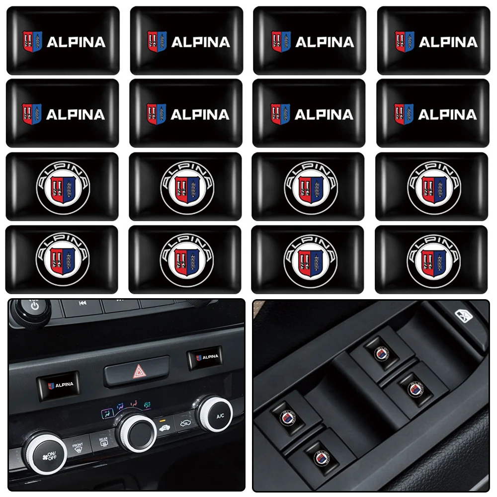 10/20/50Pc 3D Epossidica Car Interior Badge Sticker Decorazione Decalcomania Per Bmw 50Th Anniversary Alpina M Performance E90 E92 E93 F20 X5