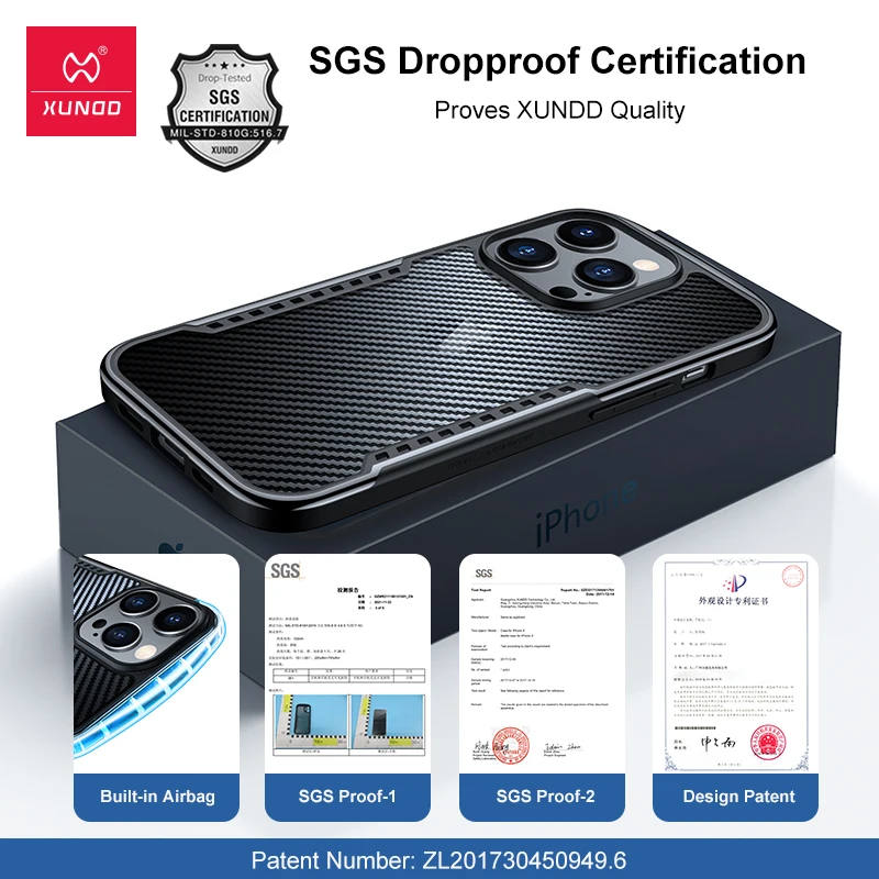 Xundd Phone Case For iPhone 14 Pro Case For iPhone 14 Pro Max For 14 Plus Quick Heat Dissipation Airbag Shockproof Shell