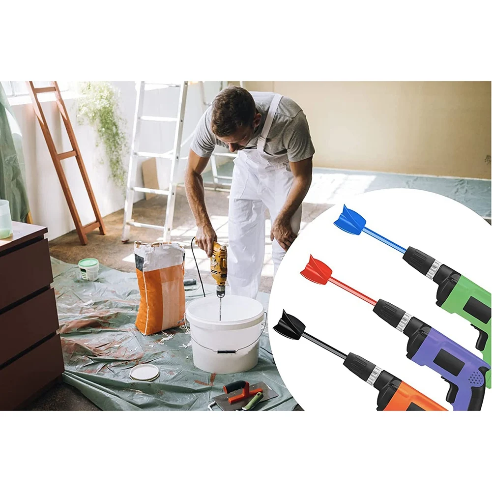 4 Pcs Epoxy Mixer Attachment for Drill, Reusable Paint and Resin Mixer Paddle to Mix Epoxy Resin, Paint, Ceramic Glaze HOT