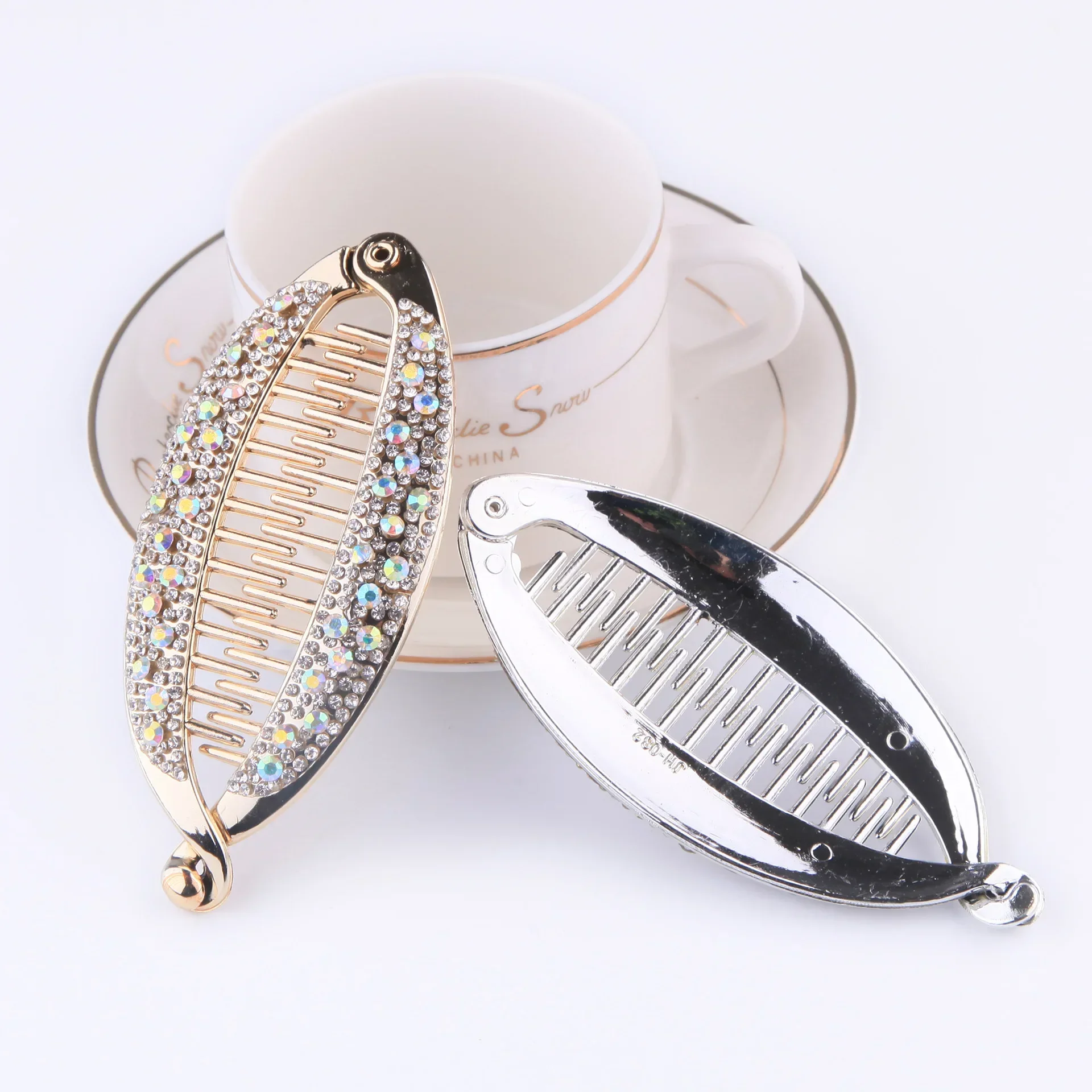 Hair clips hair accessories rhinestone hair clip fish shape vintage hair clips for women girls