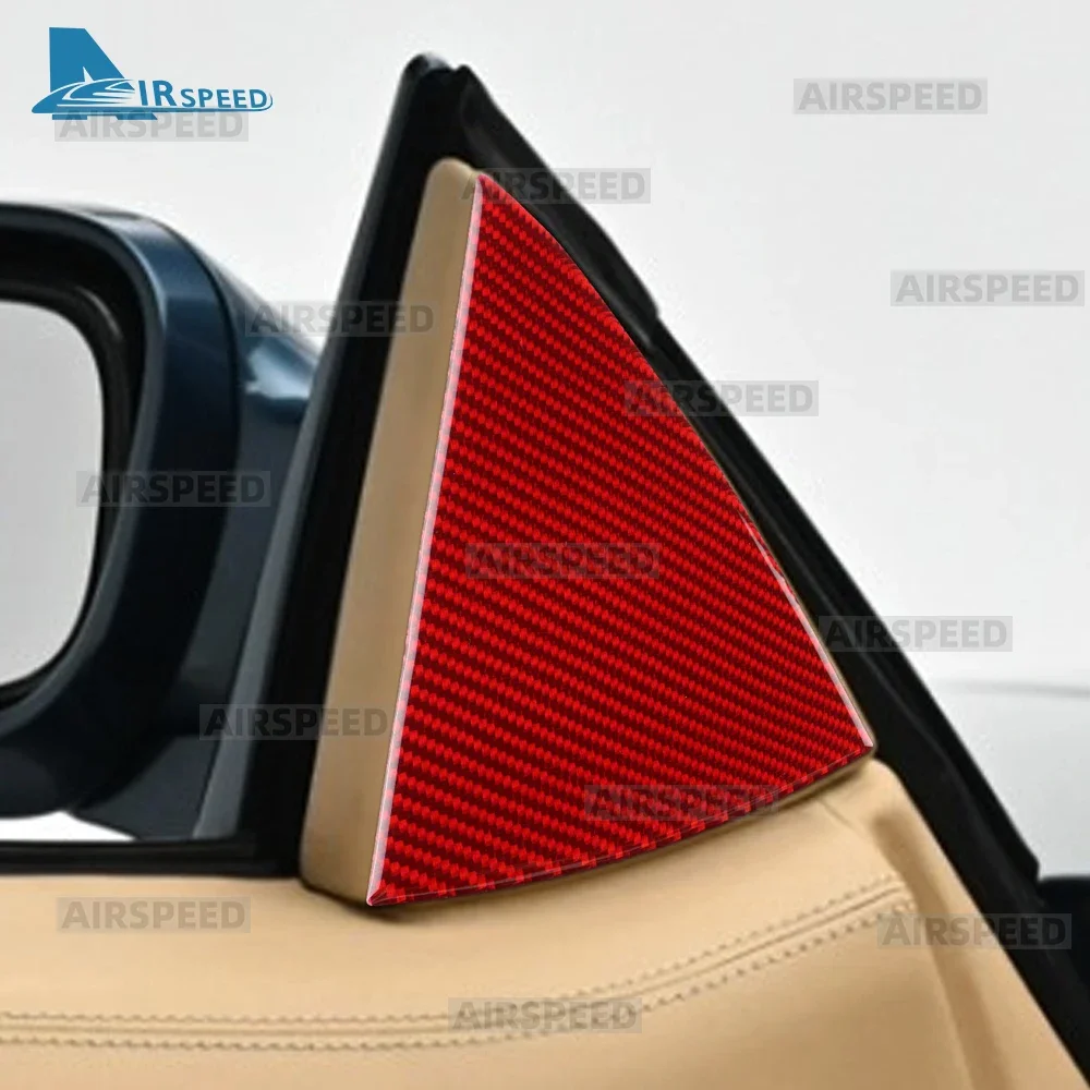 메르세데스 벤츠 SL R129 1990-1994 1995 1996 1997 1998 1999 2000 2001 2002 리얼 소프트 카본 파이버 스티커 자동차 도어 A-필러용