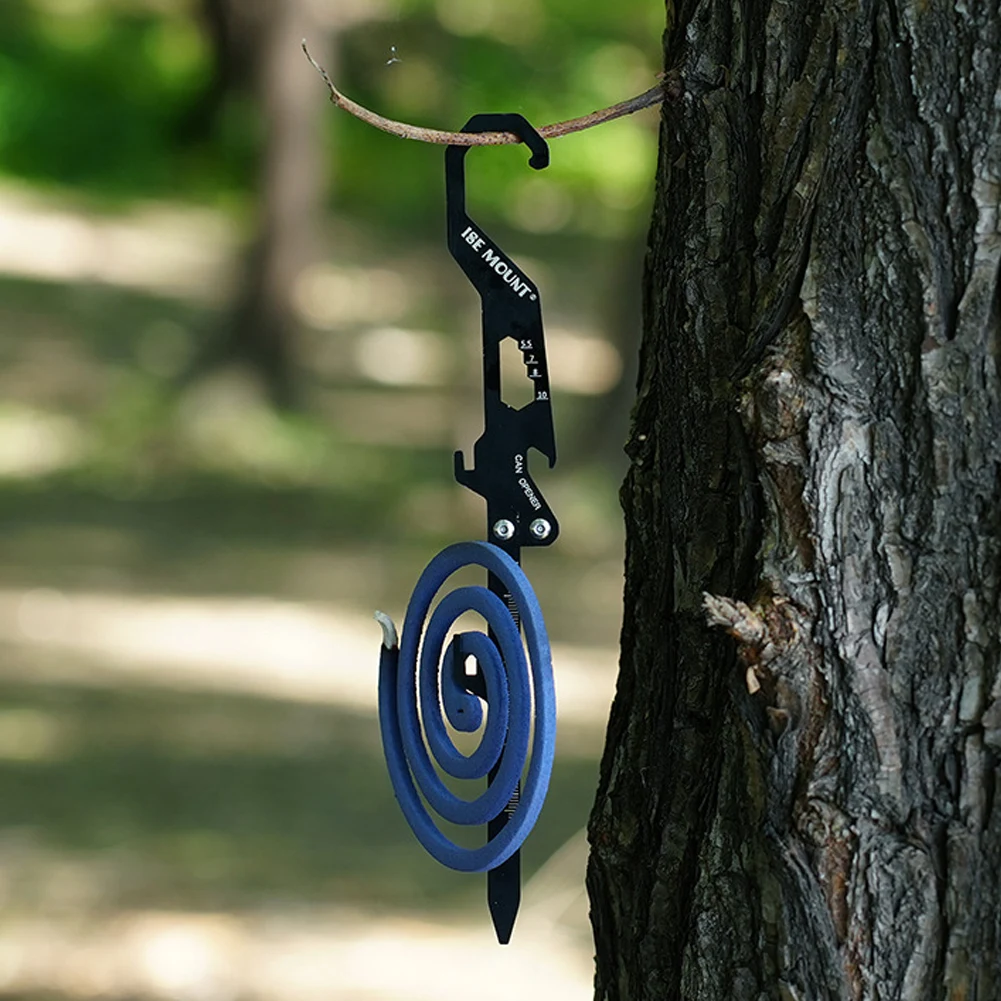 Folding Tent Stakes Multifunctional Foldable Camping Stakes Stainless Steel Camping Tent Pegs for Outdoor Camping Canopy