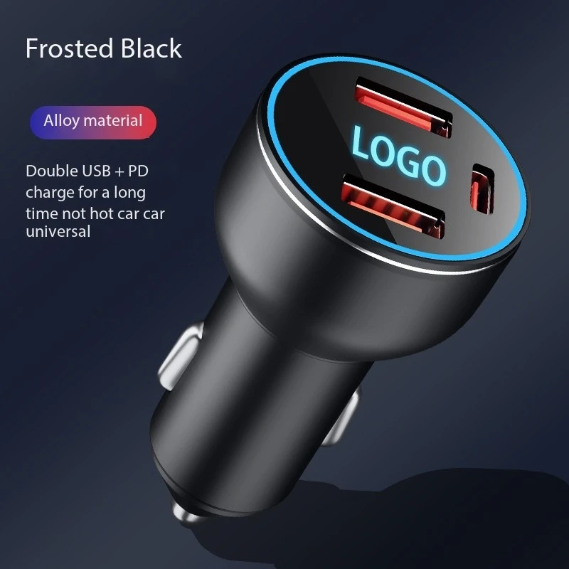 120W USB Car Charger Type C Fast Charging Phone Adapter For Xiaomi Huawei PD Phone Charger Car Adapter Socket Cigarette Lighter