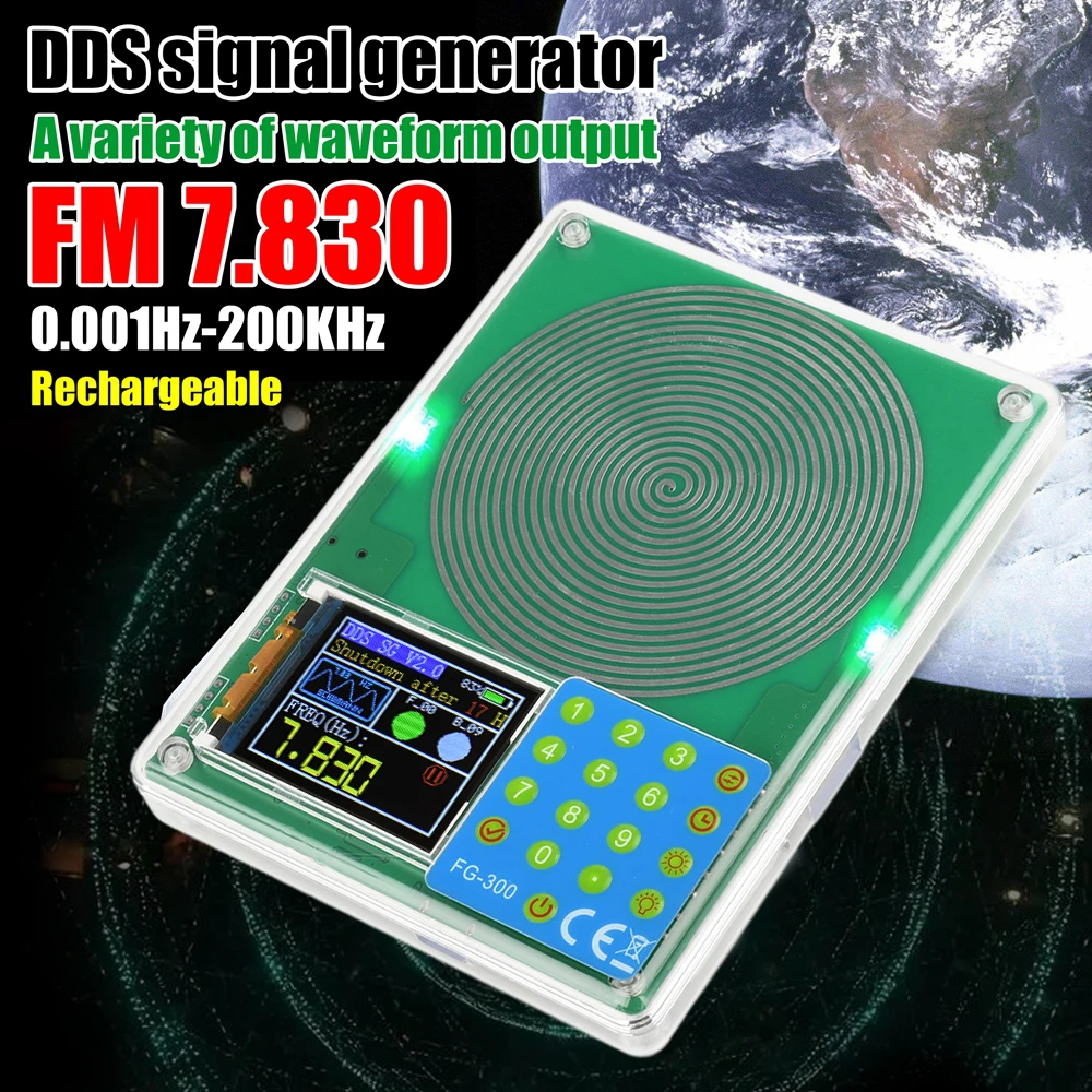 Advanced DDS Function Signal Generator with Adjustable Frequency and Color Display Screen