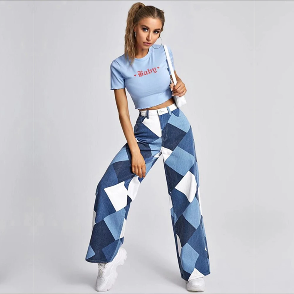 Women's Casual Plaid Pants 1
