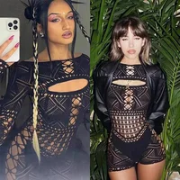 Hollow Lace Jumpsuit for Women – Tight, Hip‑Hugging, Daring Lingerie Style