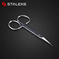 STALEKS Russian Nail Scissors High Quality Stainless Steel Eyebrow Scissors Profession Trim Nose Hair Makeup Tool SC-11-1 1