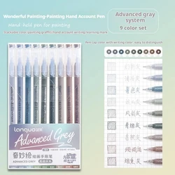 Morandi Color Gel Pen Set - Stylish Stationery (Advanced Grey)