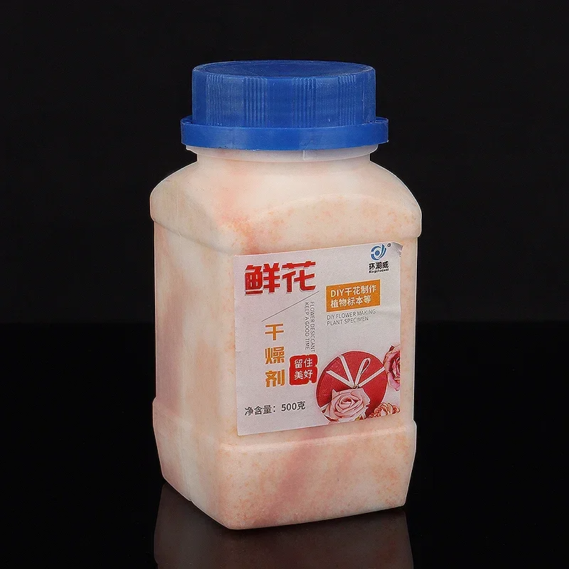 500g Non-Toxic Reusable Silica Gel Sand Desiccant Crystals for Flower Drying DIY Craft Flower Silica Gel Moisture Absorbers