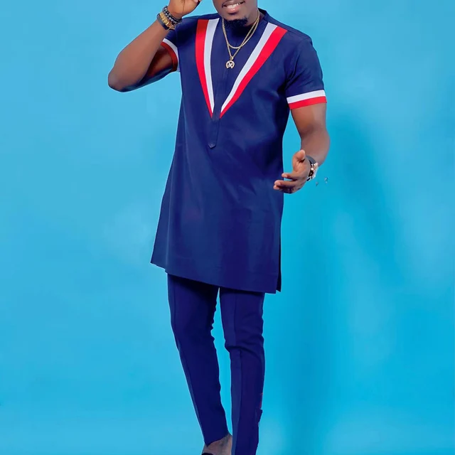 Tunji Short Sleeve Dashiki Outfit