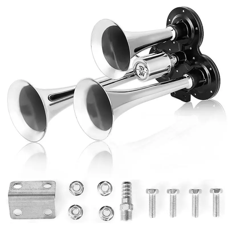 12V/24V Car Air Horn with Electric Valve Three Tube Electronically