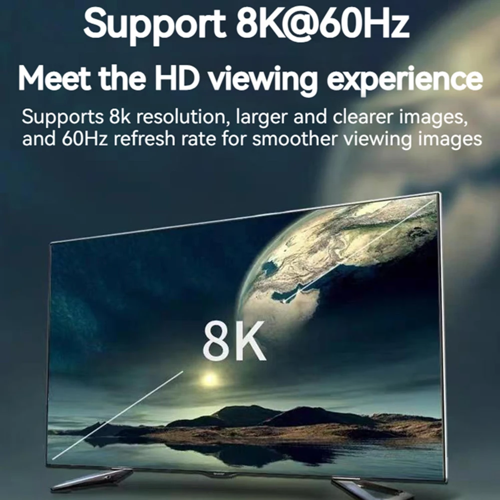 HD TV 90  ̺ ڵ, HDMI ȣȯ 2.1   ڵ, ¿   HDR EARC, 8K, 60HZ, 4K, 120Hz, 48Gbps