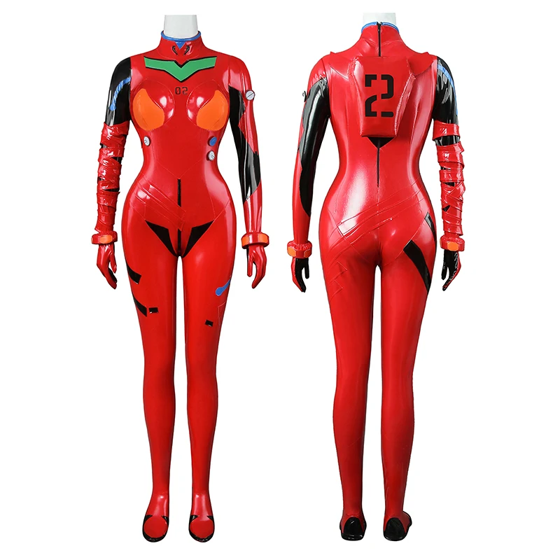 【Mサイズ】惣流・アスカ　明日香・ラングレー レーシングスーツ風 コスプレ衣装 Mサイズ】惣流・アスカ 明日香・ラングレー レーシングスーツ風