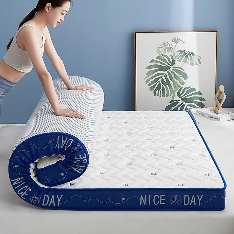 Latex Mattress Household Mattress Latex Memory foam Mattress Floor mat Foldable Slow rebound Tatami Mat Bedspreads 5/8cm King Twin Queen Full Size