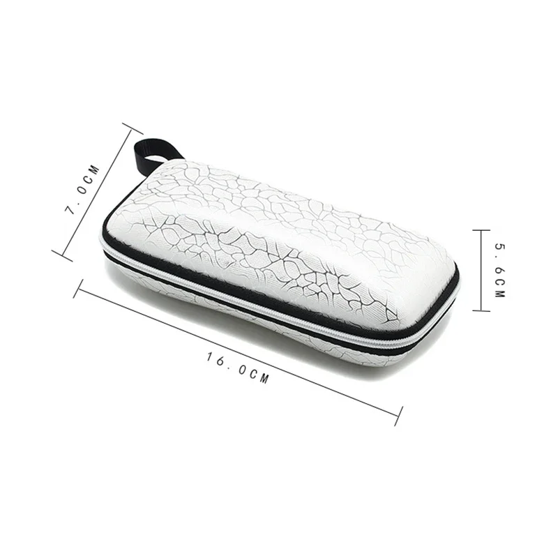 1PC Unisex Zipper Irregular Pattern Sunglasses Eye Glasses Case Eyeglass Box Eyewear Protection Containers Accessories for Women Glasses Case Sunglasses Bag Zipper Eyewear Box