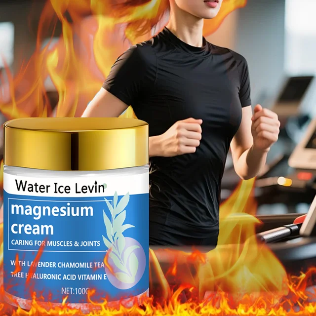 Crème au Magnésium à la Lavande et Arbre à Thé - Apaisement Musculaire, Hydratation Intensive, Détente Nocturne, Soin Hivernal 1