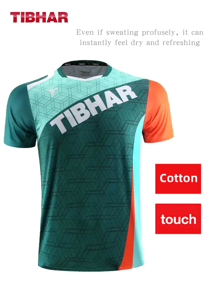 TIBHAR 2305 Table tennis clothes Ping Pong Clothing men's t-shirt Table tennis suit top gym clothing men Sports Clothing