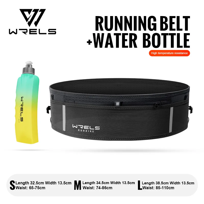 WRELS Unsichtbare elastische Hüfttasche, Unisex, wasserdicht, eng anliegend, multifunktionale Gürteltasche, Laufgürtel, Marathon-Fahrradtasche – Detail 27